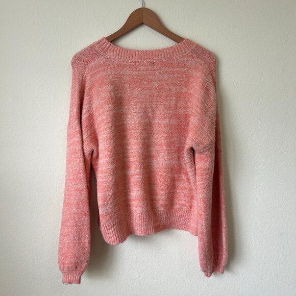 Minkpink Sweater Womens XXL Plus Coral Pink Oversized Relaxed Fit Chunky Top - Picture 6 of 7